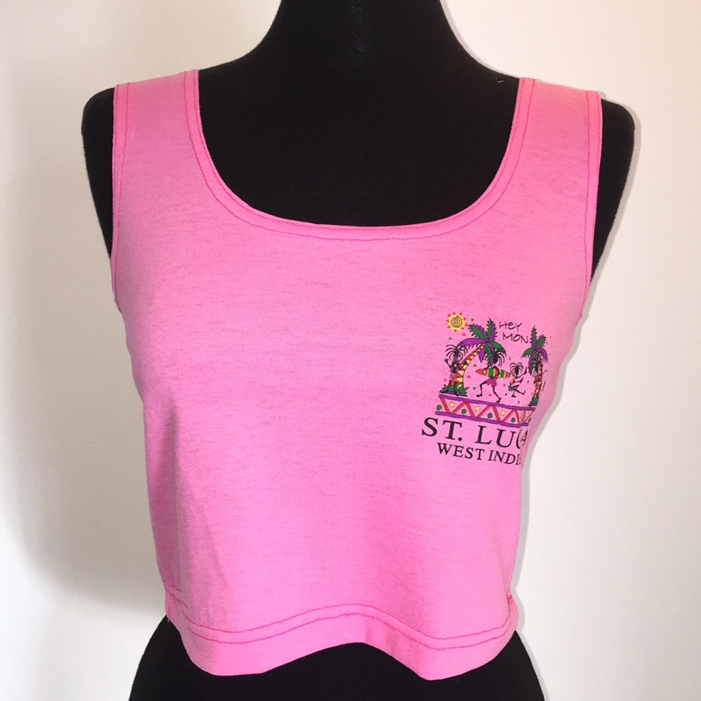 Pink crop top